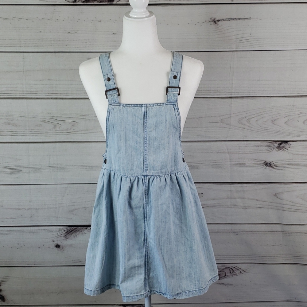 Forever 21• S dresss overall skirt chambray blue
